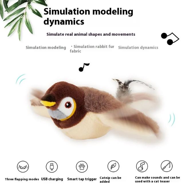 Flapping Bird Cat Toy